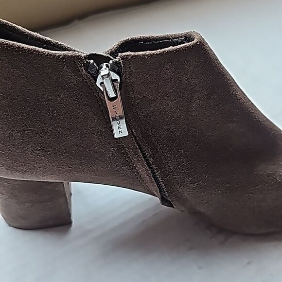 Steve madden pointed toe side zip brown suede booties size 6.5 - Picture 6 of 12